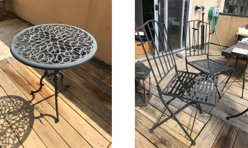 My beautiful outdoor butt thrones